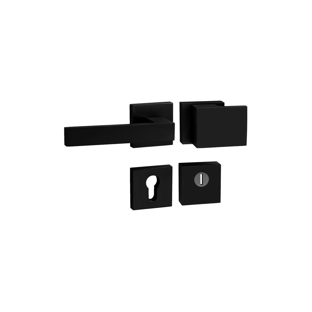 Bezpečnostní klika TUPAI CUBO/SQUARE - HR 3230/2275 - Černá matná