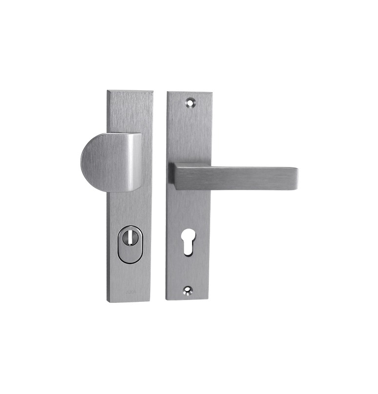 Bezpečnostní klika AXA OMEGA2 - INOX elox Bezpečnostní klika AXA OMEGA2 - INOX elox