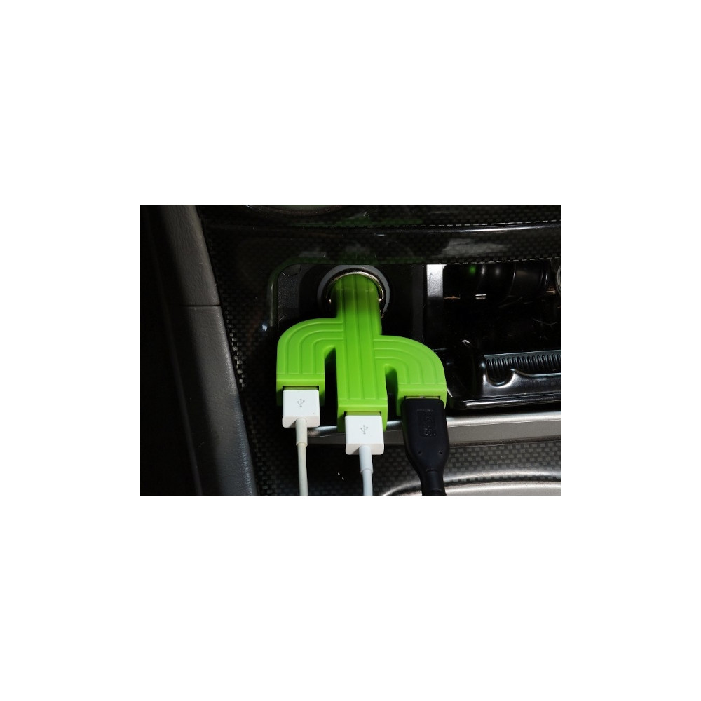 USB nabíječka do auta - kaktus