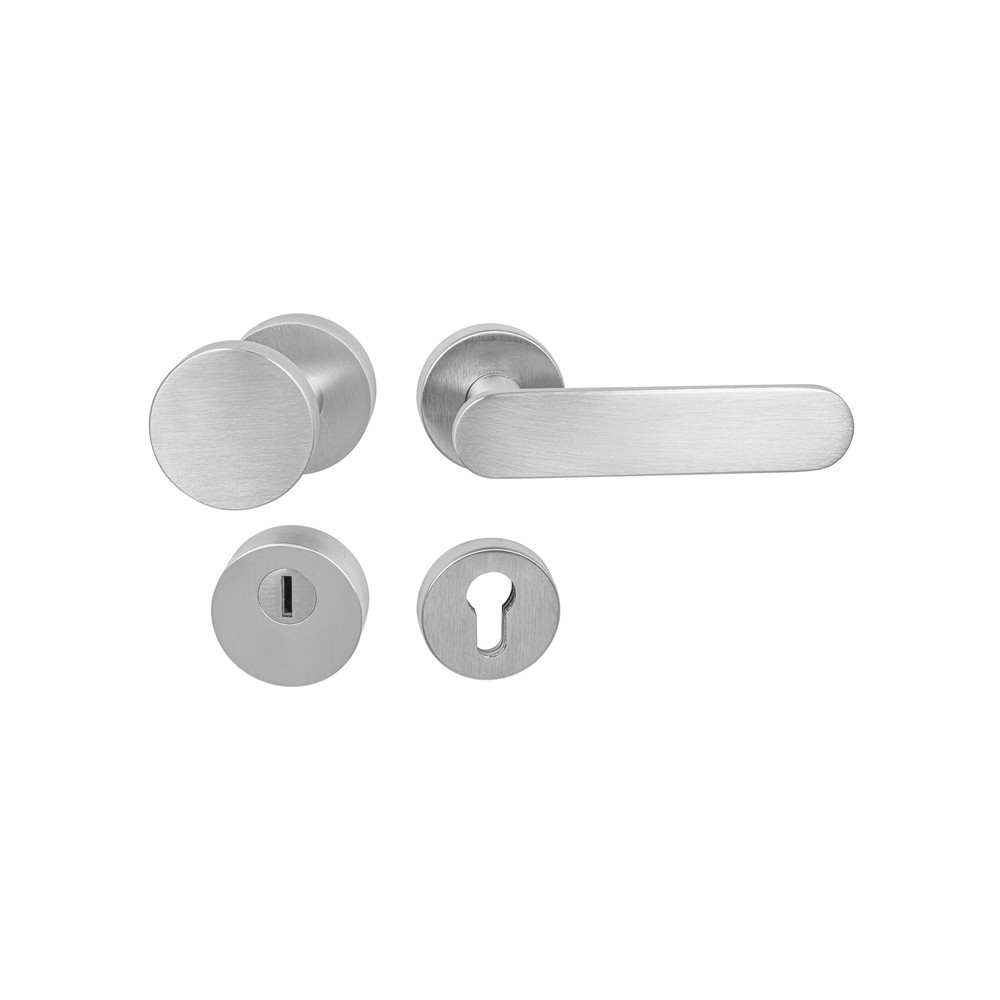 Bezpečnostní klika TUPAI CUBO/NELA - R 3233/4158 - Chrom broušený