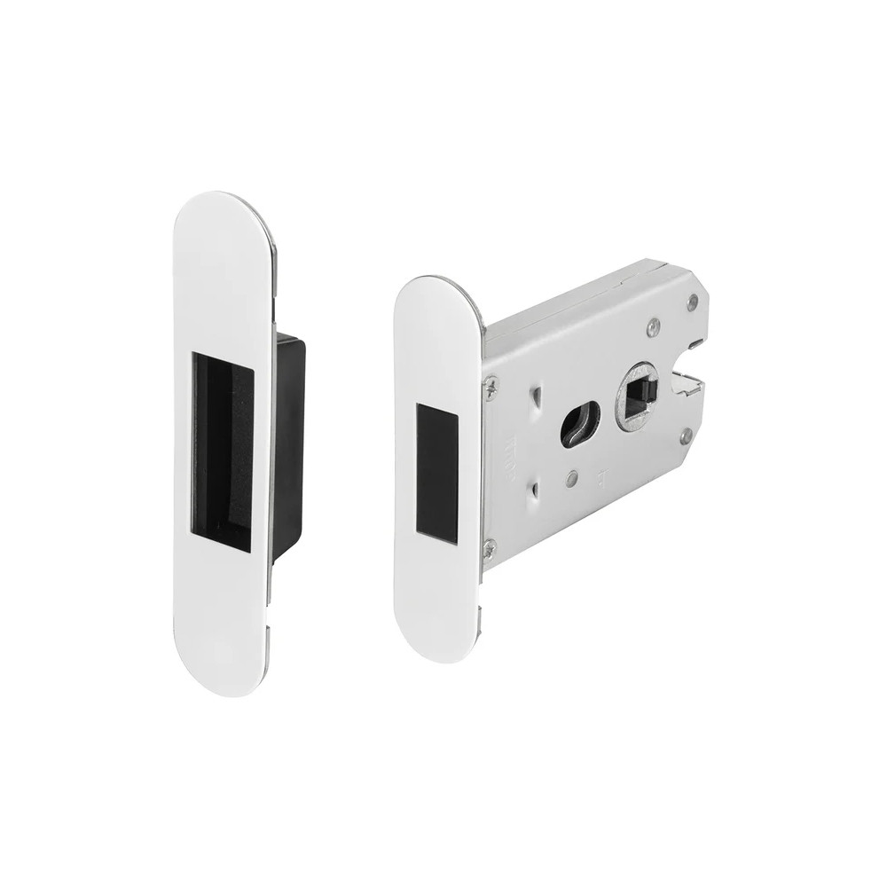 Magnetický zámek s protiplechem MPK - Bílá matná