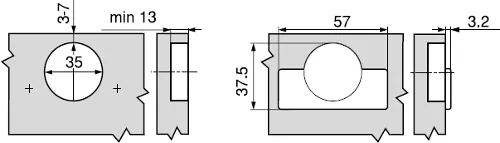 BLUM CLIP TOP +15° III°